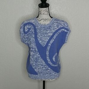 Devon Retro Swirl Pattern Sweater Size M